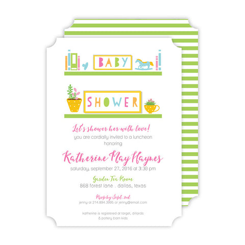 BOXED IMPRINTABLE INVITATIONS - RAB - BABY BOOKSHELF