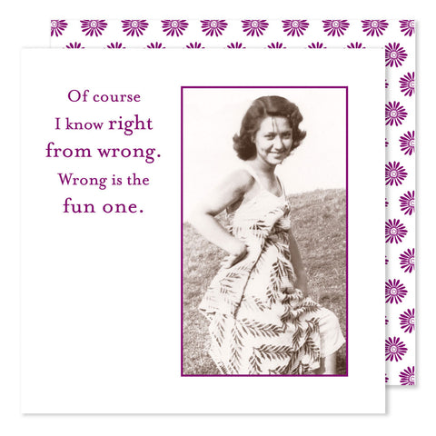 NAPKINS - SM - RIGHT FROM WRONG...