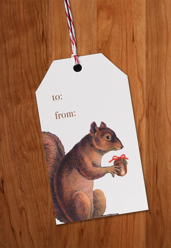 GIFT TAGS - PFD - SQUIRREL