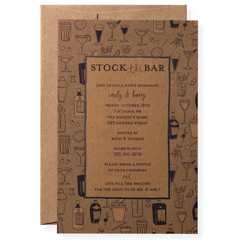 IMPRINTABLE INVITATIONS - KA - BAR KRAFT