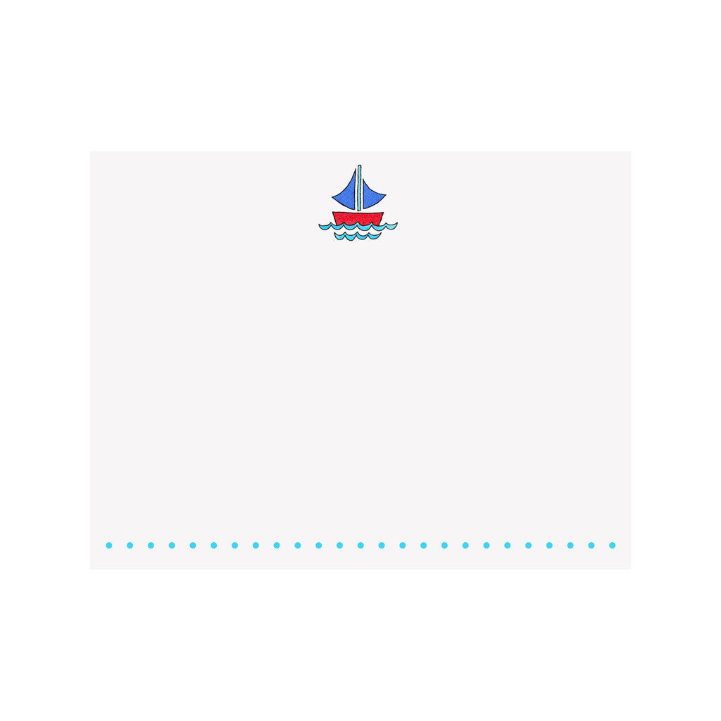 BOXED NOTE CARDS - BI - SAILBOAT