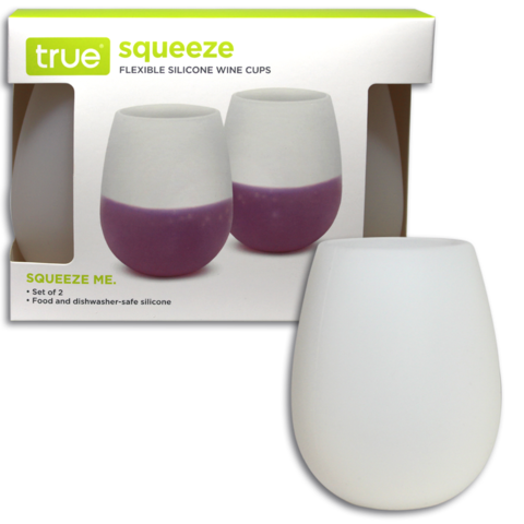 WINE GLASSES - TRUE- SQUEEZE WINE GLASSES