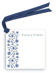 GIFT TAGS - LB - CHINESE FLORAL PATTERN