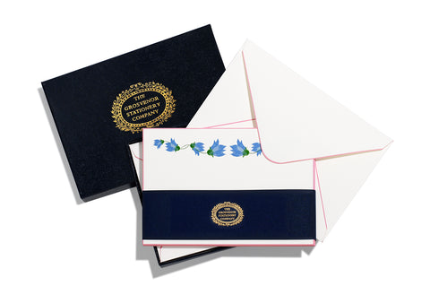 BOXED NOTE CARDS - TGSC - MORNING GLORY GARLAND ENGRAVED