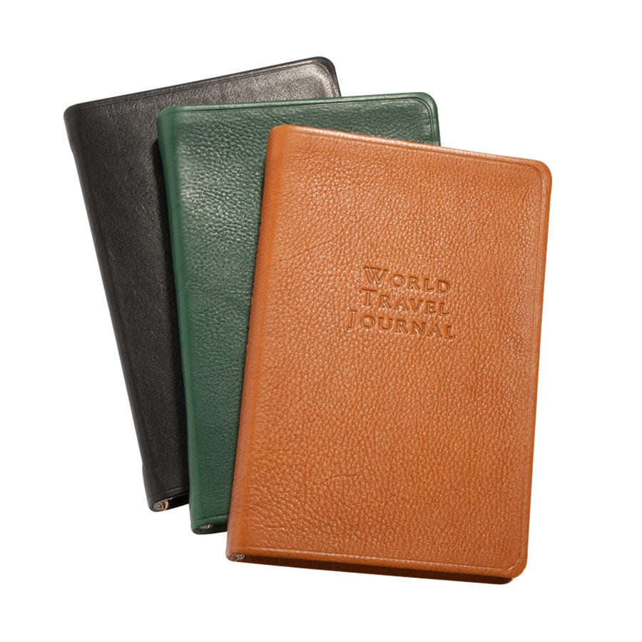 LEATHER TRAVEL JOURNAL - GI - GREEN