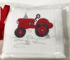 BURP CLOTH - DBB - RED TRACTOR