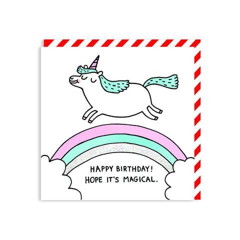 MAGICAL UNICORN BIRTHDAY - GREETING CARD