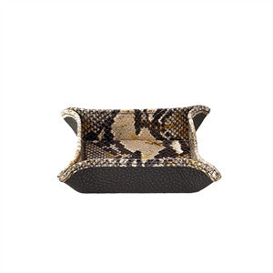 VALET TRAY - GI - GOLD PYTHON LEATHER