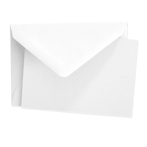 BOXED NOTE CARDS - OCM - WHITE CARDS  SET OF 25 CARDS