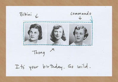 IT'S YOUR BIRTHDAY. GO WILD. - GREETING CARD