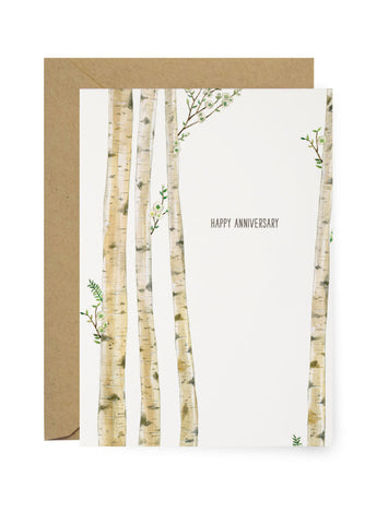 TREES HAPPY ANNIVERSARY - GREETING CARD