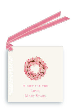 GIFT TAG SET - LB - MAGNOLIA WREATH