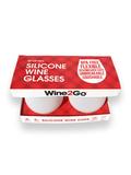 SILICONE CUPS  - TG - WINE2GO PKG OF 2