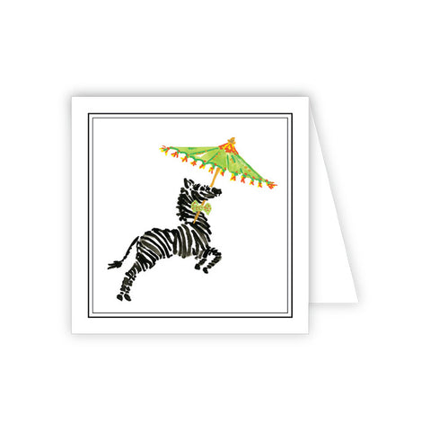 GIFT ENCLOSURE -RAB- ZEBRA WITH UMBRELLA