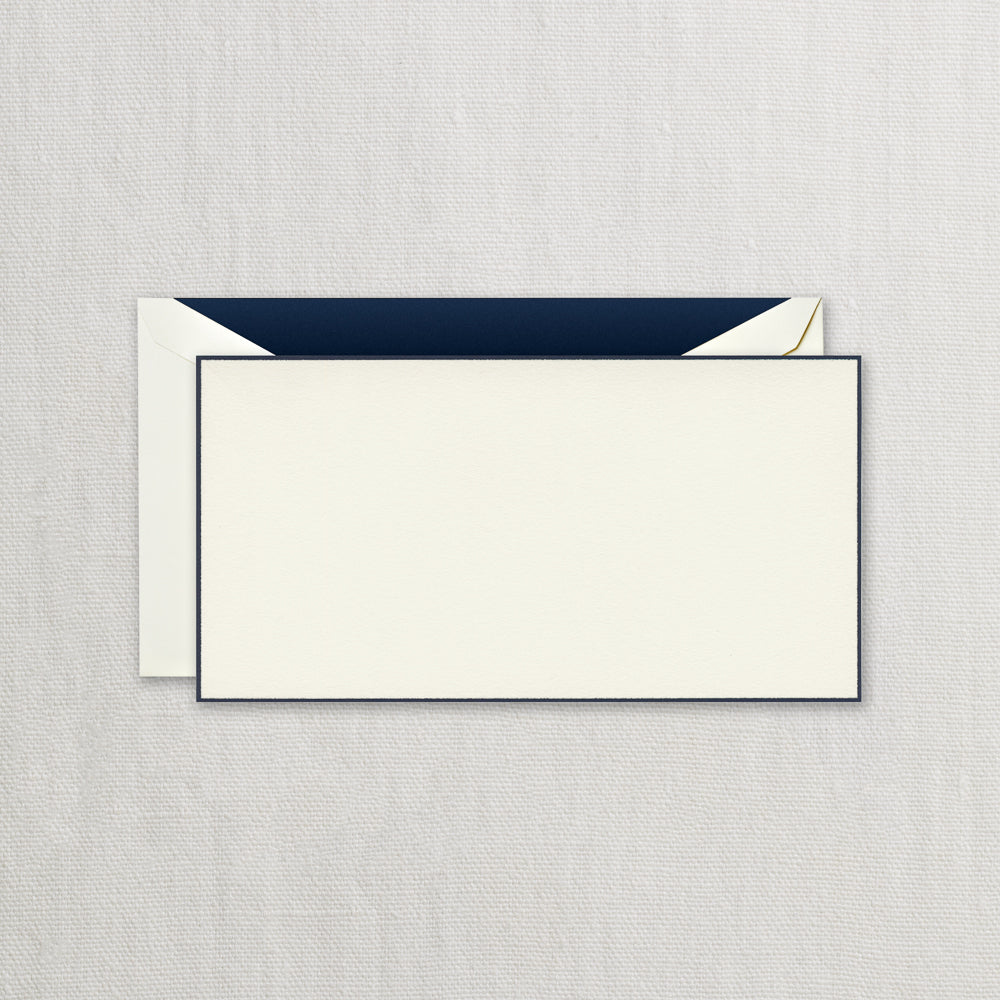 BOXED NOTE CARDS - CCO - MONARCH NAVY BORDERED CARD