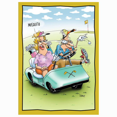 Funny Golf Anniversary Card