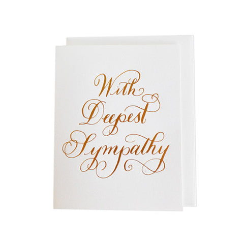 SYMPATHY - LH - WITH DEEPEST SYMPATHY