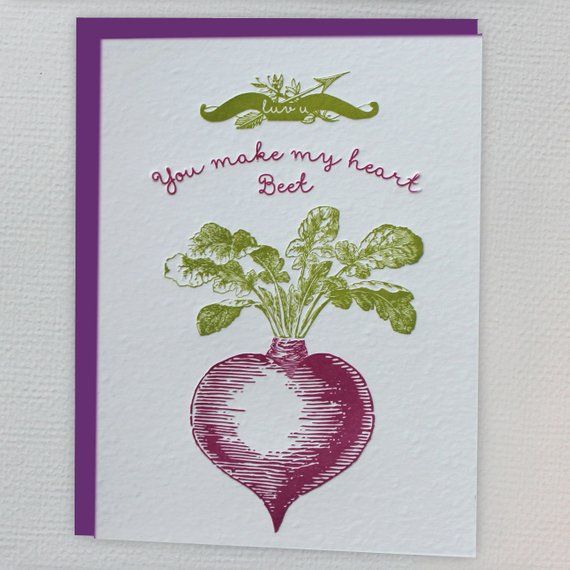 GREETING CARD -CBL- HEART BEET