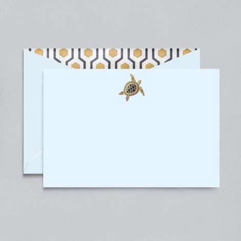 CRANE BOXED NOTE CARDS - CCO - SEA TURTLE CARD