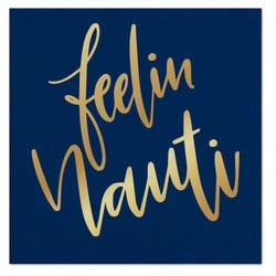 NAPKINS - SL - FOIL FEELING NAUTI