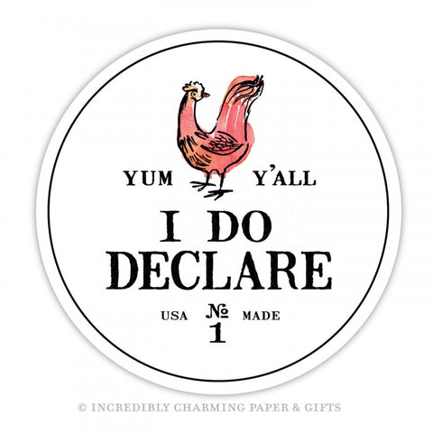 COASTERS - ICPG -  “I DO DECLARE” PACK  OF 15 CARDBOARD