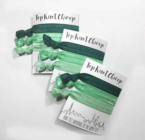 HAIR TIES - TKC - GREEN OMBRE