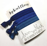 HAIR TIES - TKC - NAVY OMBRE