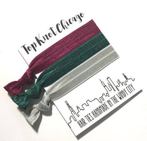 HAIR TIES - TKC - ROYAL COLORS 3 ON A CARD