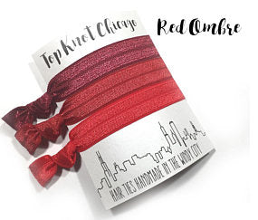 HAIR TIES - TKC - RED OMBRE