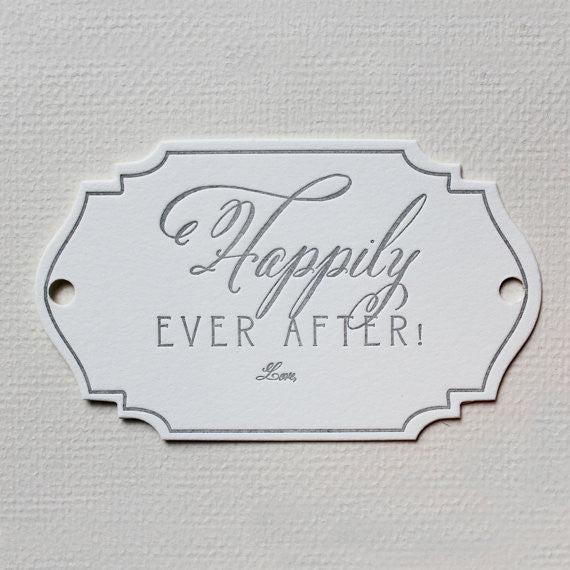 GIFT TAG -CBL- HAPPILY EVER AFTER TAG