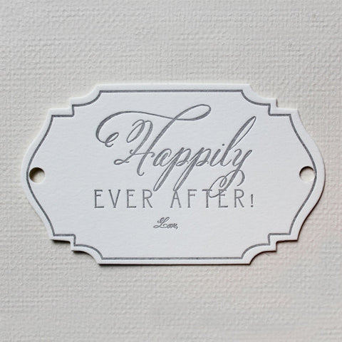 GIFT TAG -CBL- HAPPILY EVER AFTER TAG