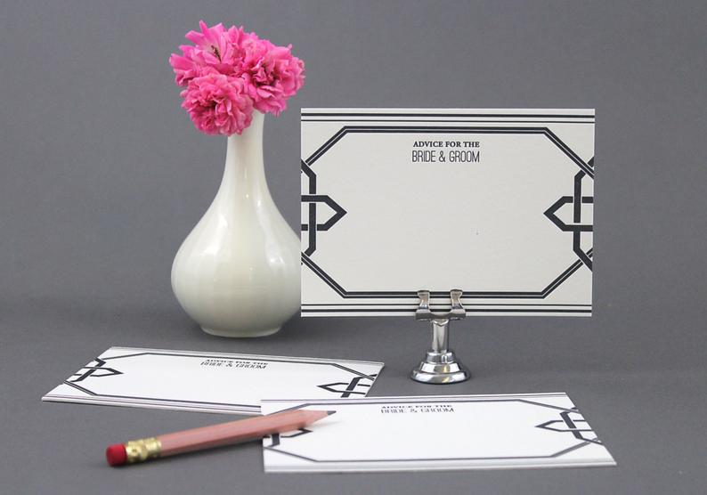 ADVICE CARDS - CBL - BRIDE AND GROOM