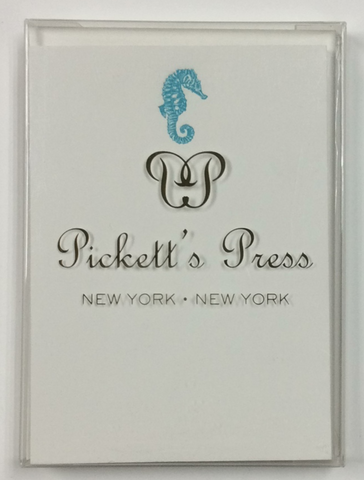 SMALL NOTE CARDS - PP - SEAHORSE