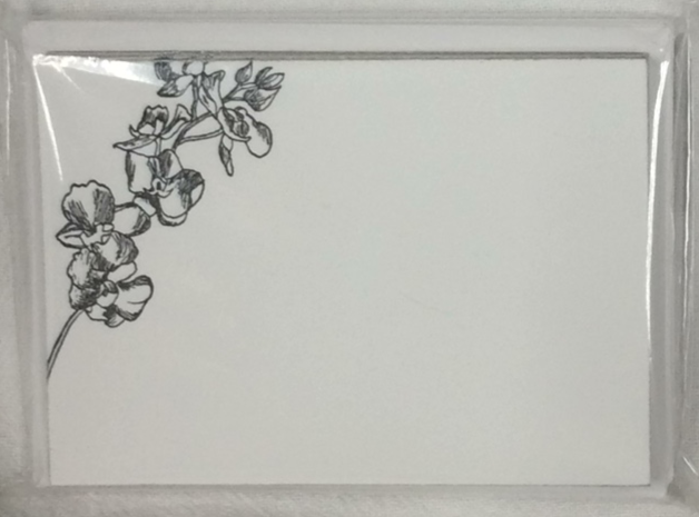 PLACE CARD/GIFT ENCLOSURE SET - PP - FLOWERS SET OF 10