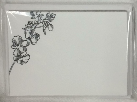 PLACE CARD/GIFT ENCLOSURE SET - PP - FLOWERS SET OF 10