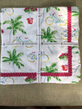 NAPKINS - PI - PALMS AND BIKES CLOTH NAPKINS SET OF 4