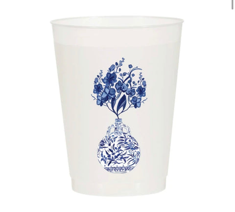SHATTERPROOF CUPS - SSH - CHINOISERIE GINGER JAR PK OF 10