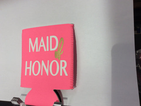 KOOZIE - TPB - PINK MAID OF HONOR