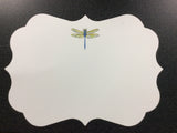 BOXED NOTE CARDS - RAB - DIE CUT DRAGONFLY SET OF 8