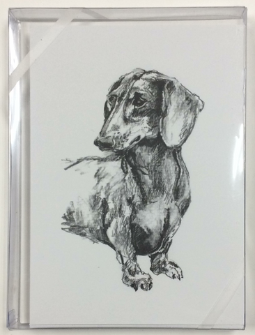 BOXED NOTE CARDS - ODB - DACHSHUND