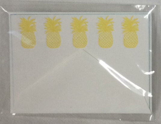 PLACE CARD/GIFT ENCLOSURE- PP - PINEAPPLES LETTERPRESS
