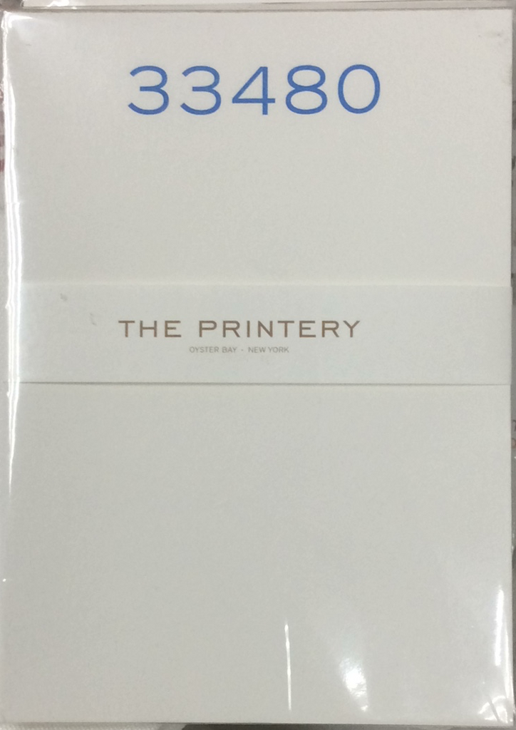 NOTEPAD - 33480 ZIP CODE