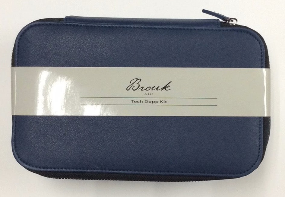 TECH DOPP KIT B&CO BLUE Bethesda Fine Stationery