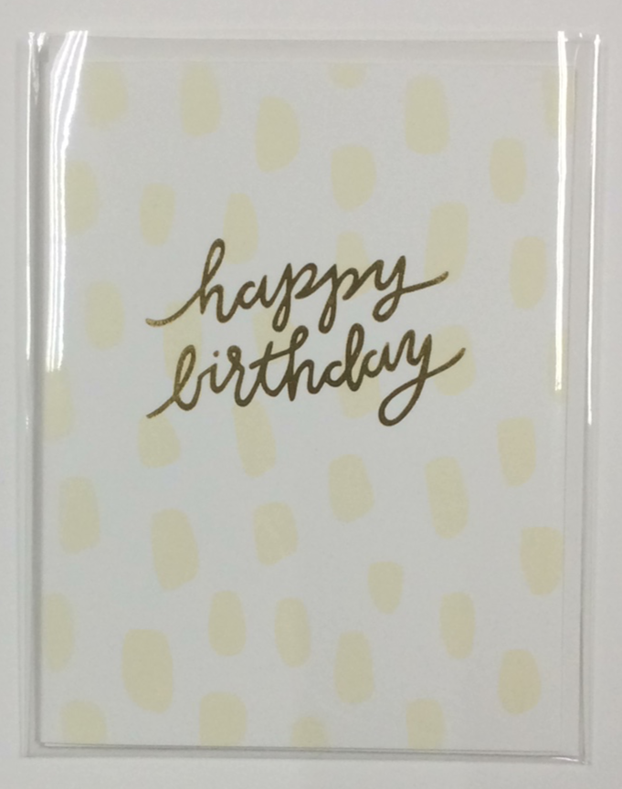 BIRTHDAY - SP - HAPPY BIRTHDAY (PEACH DOTS)