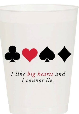 SHATTERPROOF CUPS - SHH - BIG HEARTS PK OF 10