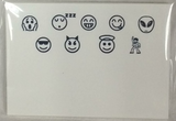 PETITE NOTE CARDS - ANC - EMOJI SET OF 10