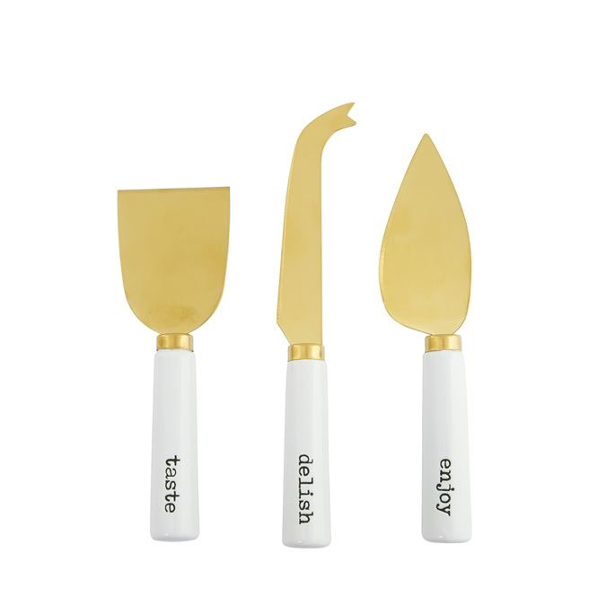 SERVING WARE  -MP- CHEESE KNIFE SET CERAMIC