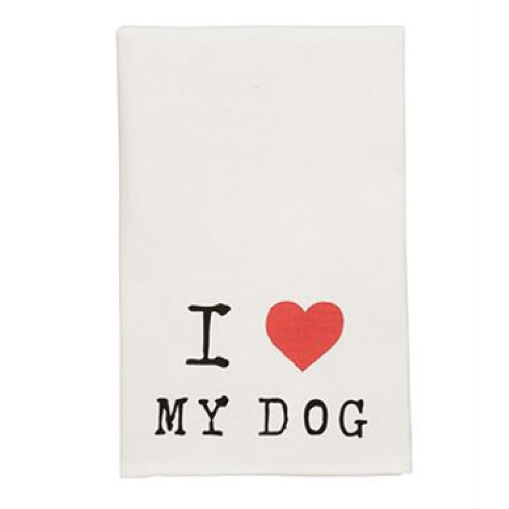 KITCHEN TOWEL -MP- I HEART MY DOG