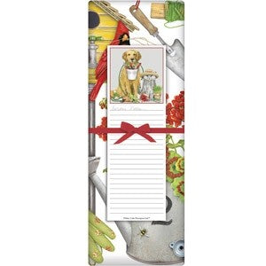 KITCHEN TOWEL AND NOTEPAD SET - MLT - GARDEN CAT AND DOG