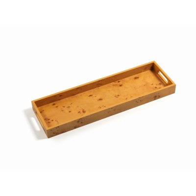 TRAY - Z - BURLWOOD BAR TRAY